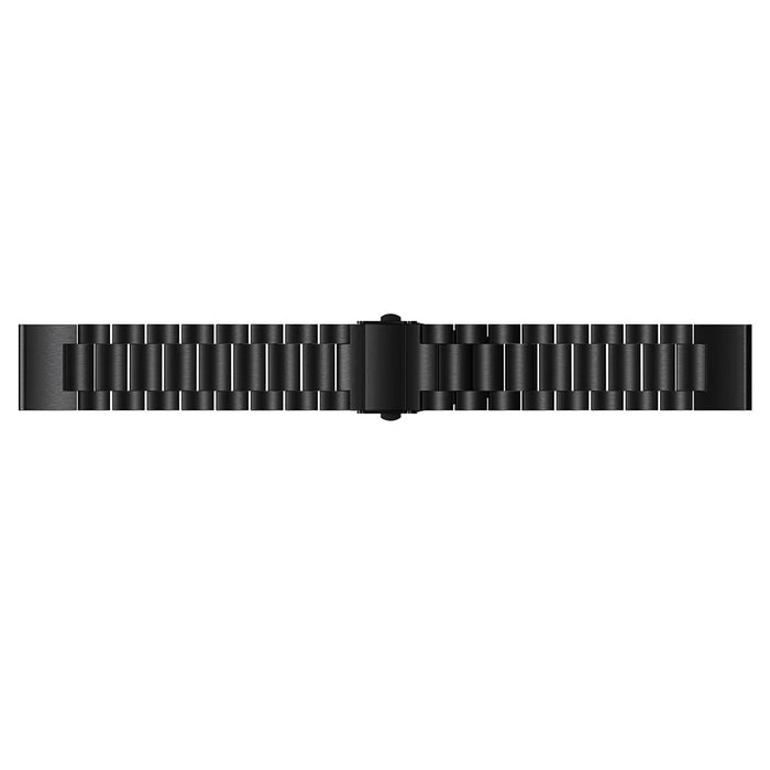For Garmin Fenix5/Forerunner 935 22mm Stainless Steel Watchband Folding Clasp Wrist Strap Replacement - Black - 4