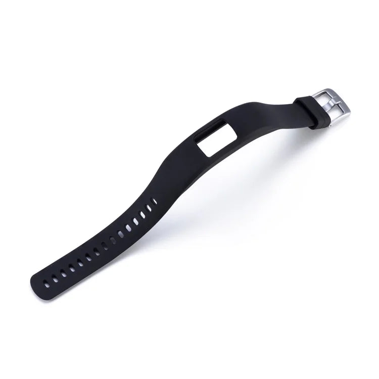 Soft Silicone Watch Strap Adjustable Wrist Band Bracelet for Garmin VivoFit 4, Length: 23cm - Black - 3