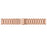 Solid Stainless Steel Watch Band for Fitbit Versa, Three-bead Wrist Strap Replacement - Rose Gold - 4