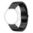 20mm Stainless Steel Solid Chain Watch Strap Replacement with Folding Clasp for Huawei Watch 2 - Black - 1