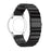 20mm Stainless Steel Solid Chain Watch Strap Replacement with Folding Clasp for Huawei Watch 2 - Black - 2