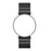 20mm Stainless Steel Solid Chain Watch Strap Replacement with Folding Clasp for Huawei Watch 2 - Black - 3
