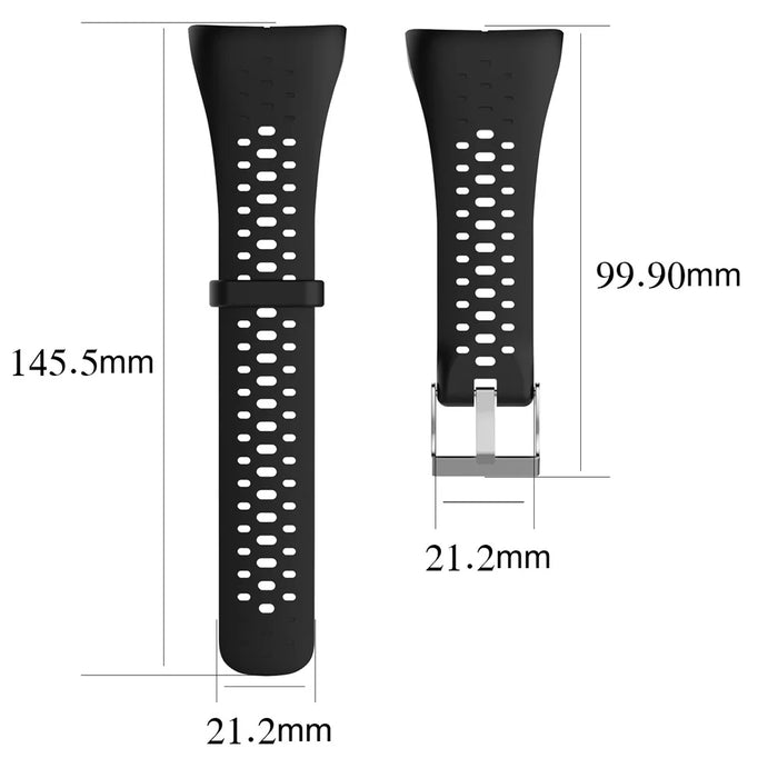 Silicone Smart Watch Band for Polar M400 / M430, Adjustable Sports Wrist Strap with Installation Tools - Black - 4