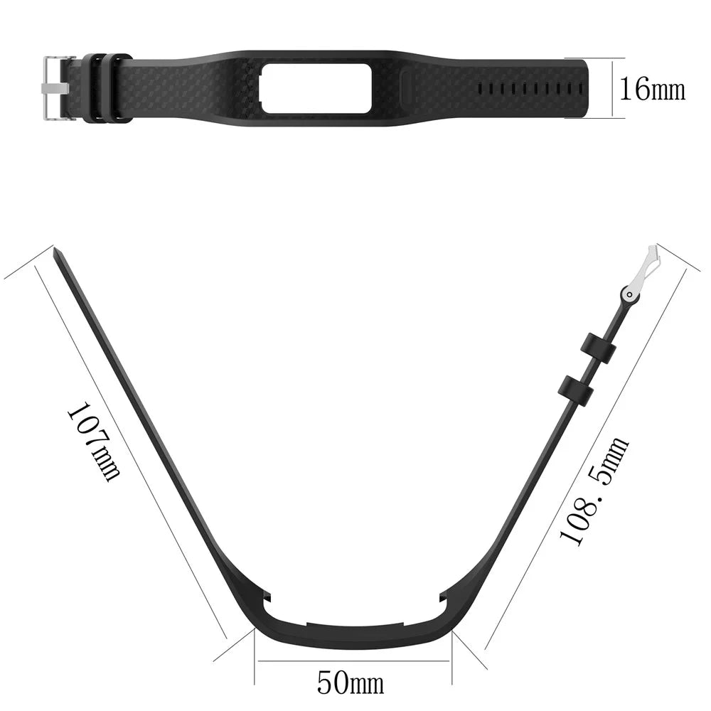 Soft Silicone Watch Band for Garmin Vivofit 1 / Vivofit 2 - Size: L / Black - 4