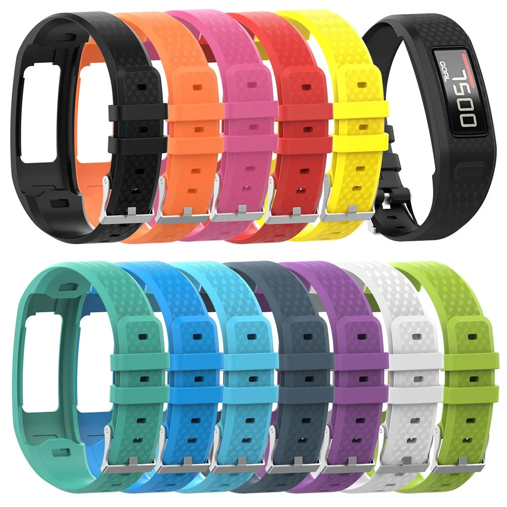 Soft Silicone Watch Band for Garmin Vivofit 1 / Vivofit 2 - Size: L / Black - 5