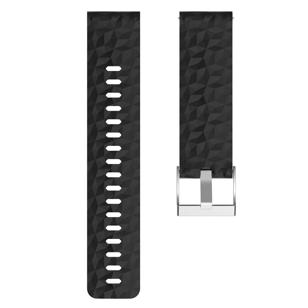 Flexible Silicone Watch Band Strap for Suunto Spartan Sport Wrist HR Baro / 9 - Black - 3