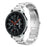 For Samsung Galaxy Watch 46mm Stainless Steel Link Chain Watch Band Three-bead Wrist Strap 22mm - Silver - 3