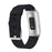 Canvas Watch Band Strap for Fitbit Charge 3 Bracelet Wristband Replacement - Black - 1