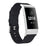 Canvas Watch Band Strap for Fitbit Charge 3 Bracelet Wristband Replacement - Black - 2