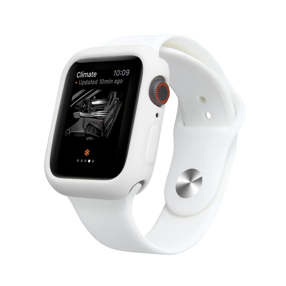 Candy TPU Protective Bumper Cover for Apple Watch Series SE3 / SE2 / SE1 /  6 / 5 / 4 44mm - White - 5