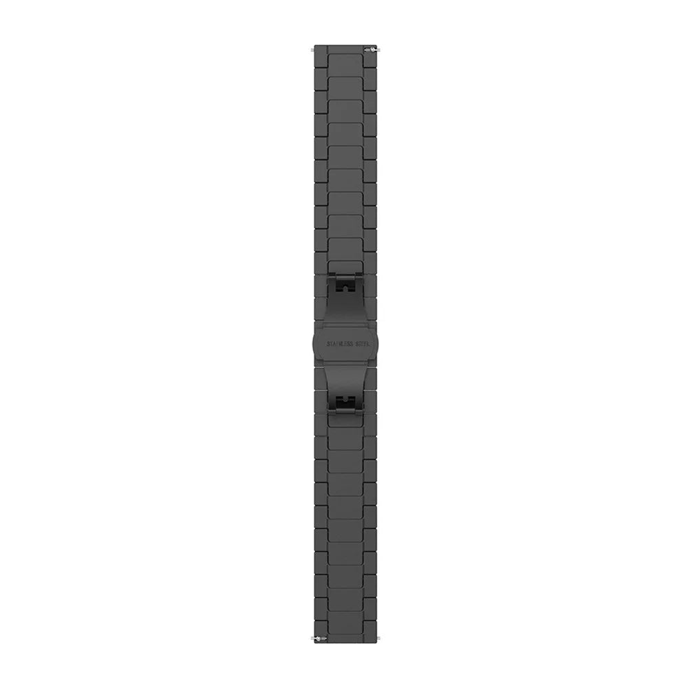 22mm Stainless Steel Watch Band with Butterfly Buckle for Huawei Smart GT - Black - 3