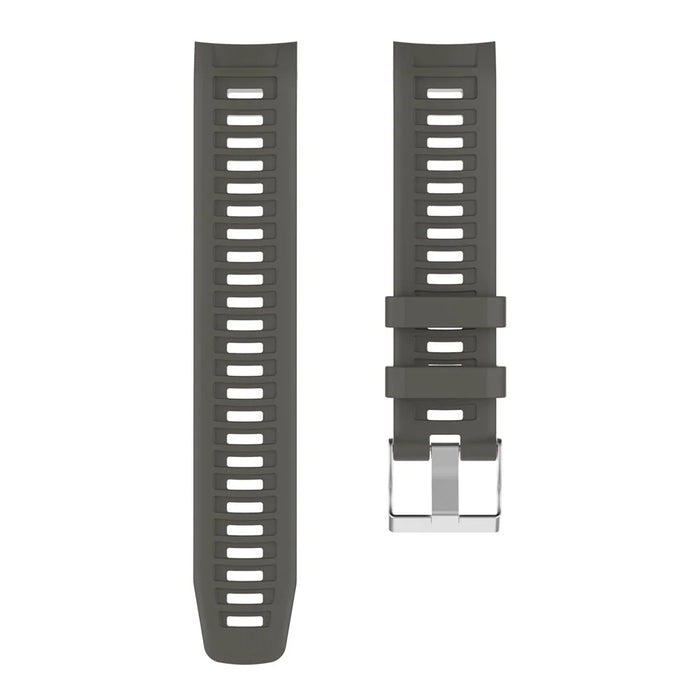 Silicone Watch Band Strap Replacement for Garmin Instinct - Grey - 2