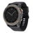 Soft Textured Silicone Watch Band Strap for Garmin Fenix 3 / 3 HR / 5X with Black Buckle - Black - 2
