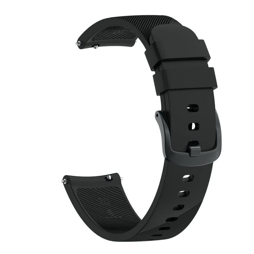 Twill Texture Silicone Watch Band for Samsung Galaxy Watch Active 40mm SM-R500 - Black - 1