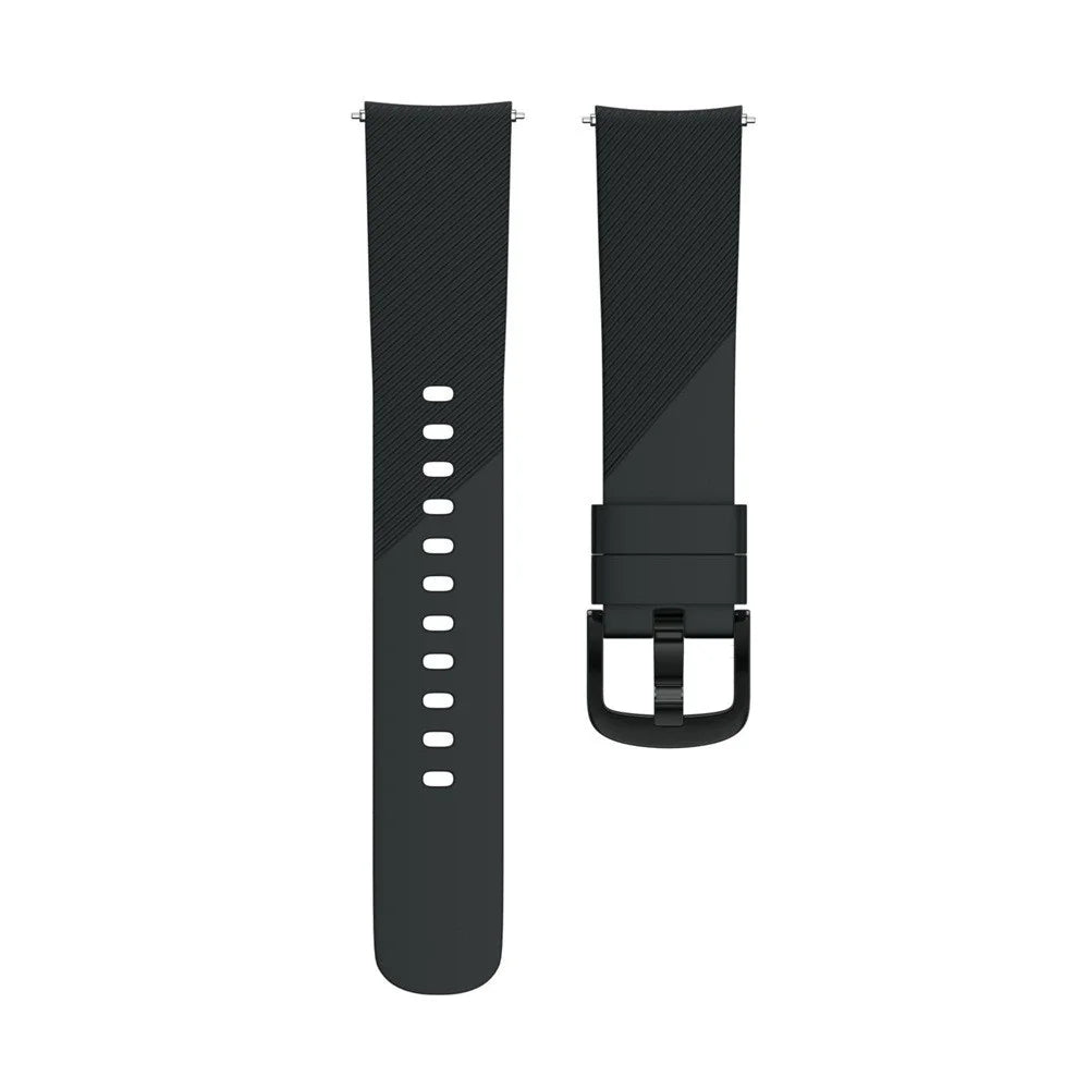 Twill Texture Silicone Watch Band for Samsung Galaxy Watch Active 40mm SM-R500 - Black - 3