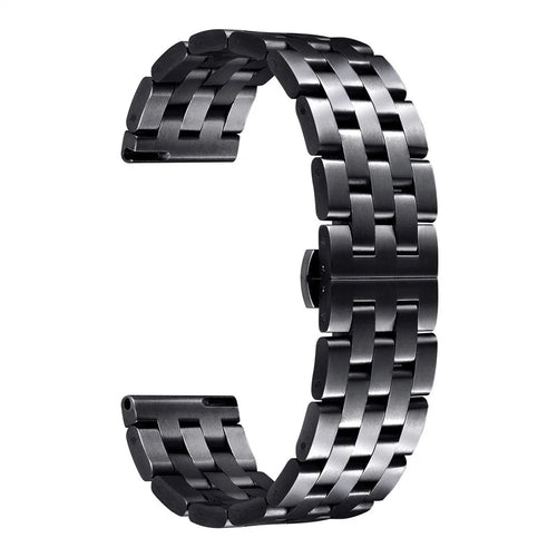 22mm Stainless Steel Watch Band Wrist Strap Replacement for Samsung Galaxy Watch 46mm - Black - 1