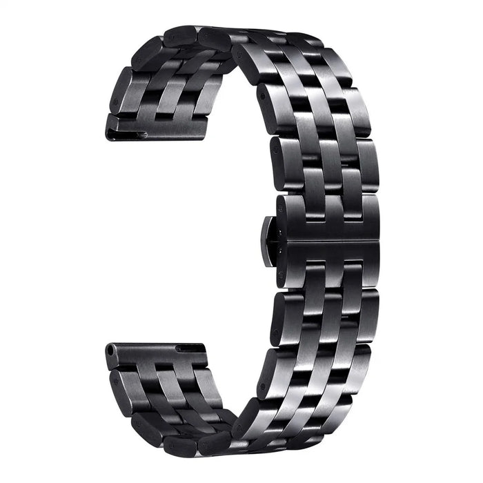 22mm Stainless Steel Watch Band Wrist Strap Replacement for Samsung Galaxy Watch 46mm - Black - 1