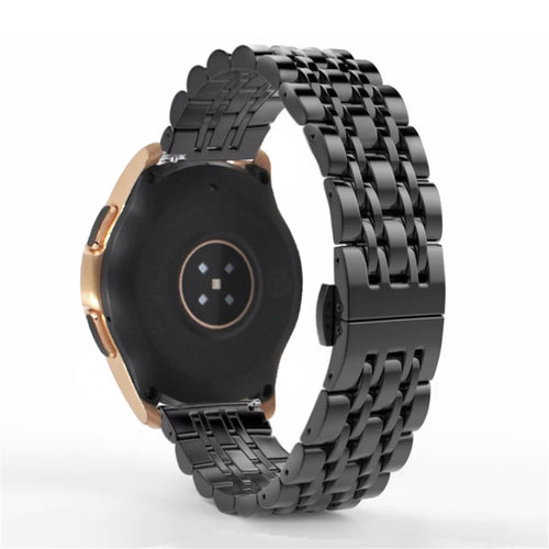 20mm Stainless Steel Watch Strap with Butterfly Buckle for Samsung Galaxy Watch 42mm - Black - 1