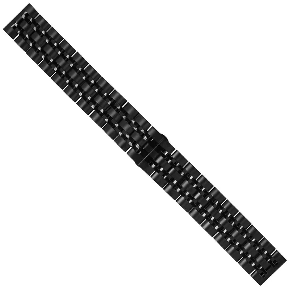 20mm Stainless Steel Watch Strap with Butterfly Buckle for Samsung Galaxy Watch 42mm - Black - 4