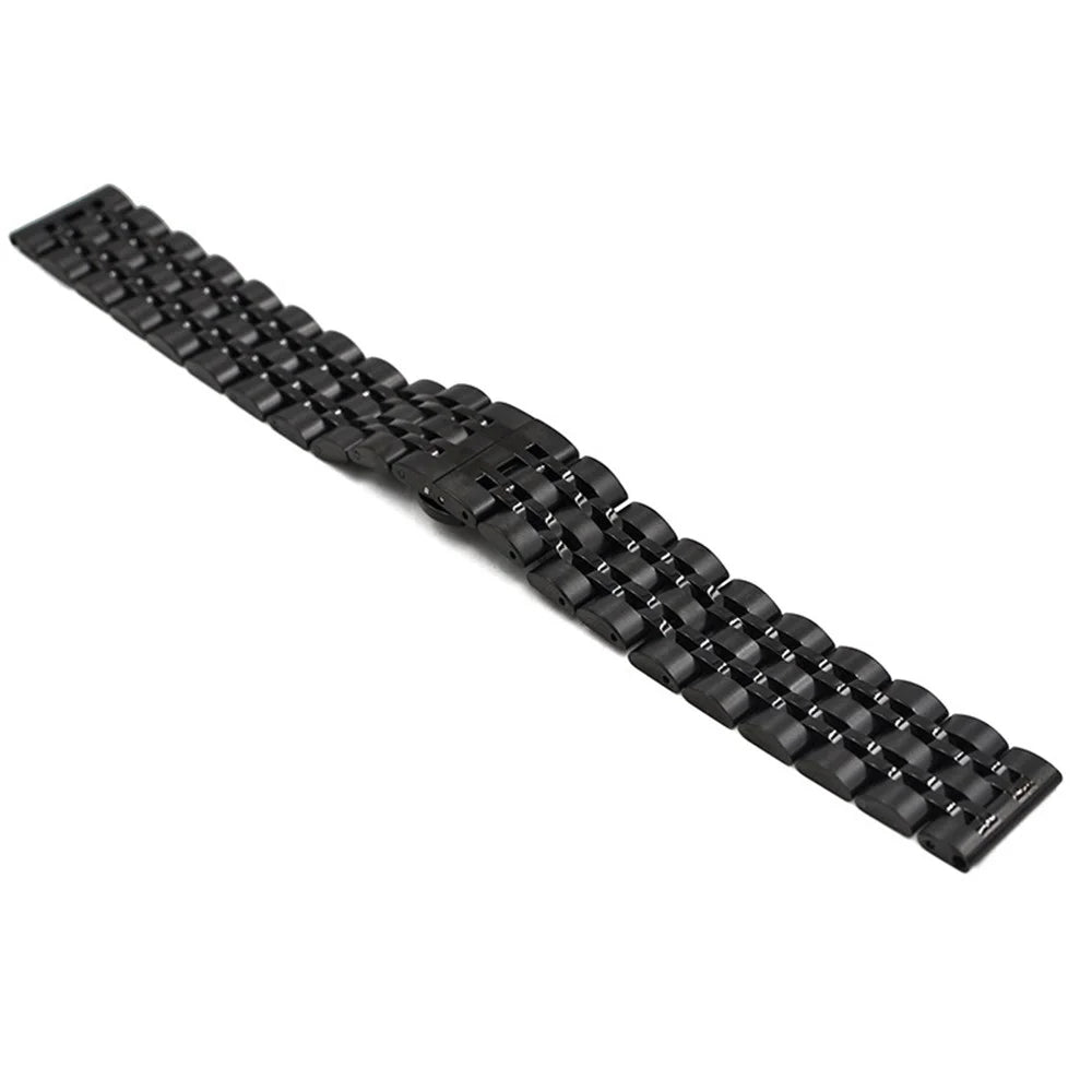 20mm Stainless Steel Watch Strap with Butterfly Buckle for Samsung Galaxy Watch 42mm - Black - 5
