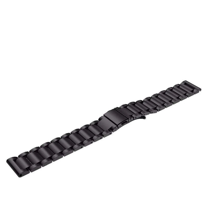 22mm Three Beads Stainless Steel Watch Strap with Folding Clasp for Huawei Watch GT / Honor Watch Magic - Black - 2