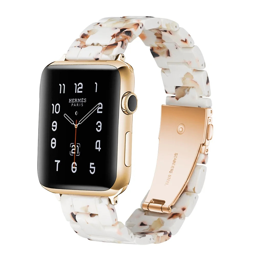 Waterproof Resin Watch Band Strap for Apple Watch Series 11 10 42mm / 9 8 7 41mm / SE3 SE2 SE 6 5 4 40mm / 3 2 1 38mm - Coffee - 2