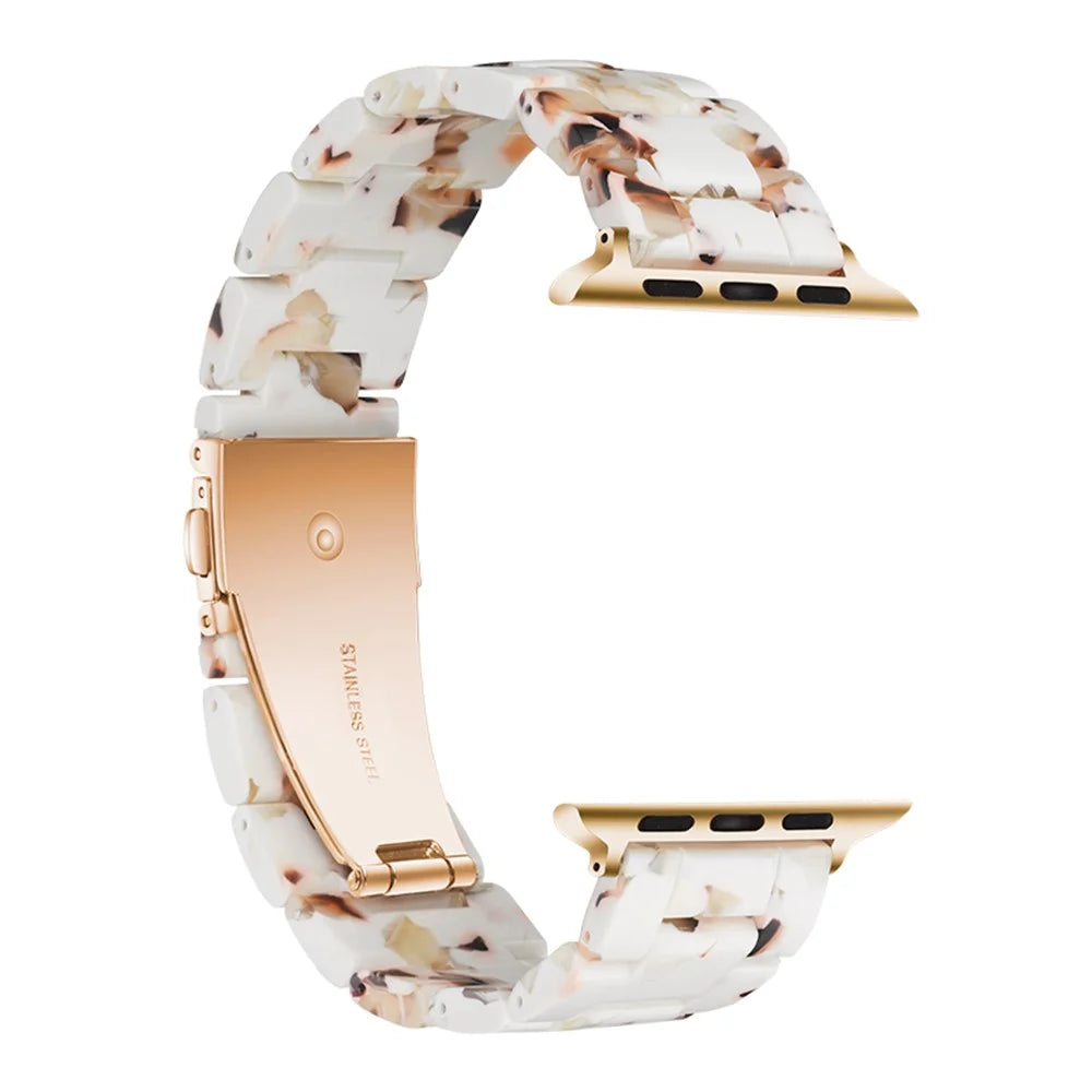 Waterproof Resin Watch Band Strap for Apple Watch Series 11 10 42mm / 9 8 7 41mm / SE3 SE2 SE 6 5 4 40mm / 3 2 1 38mm - Coffee - 3