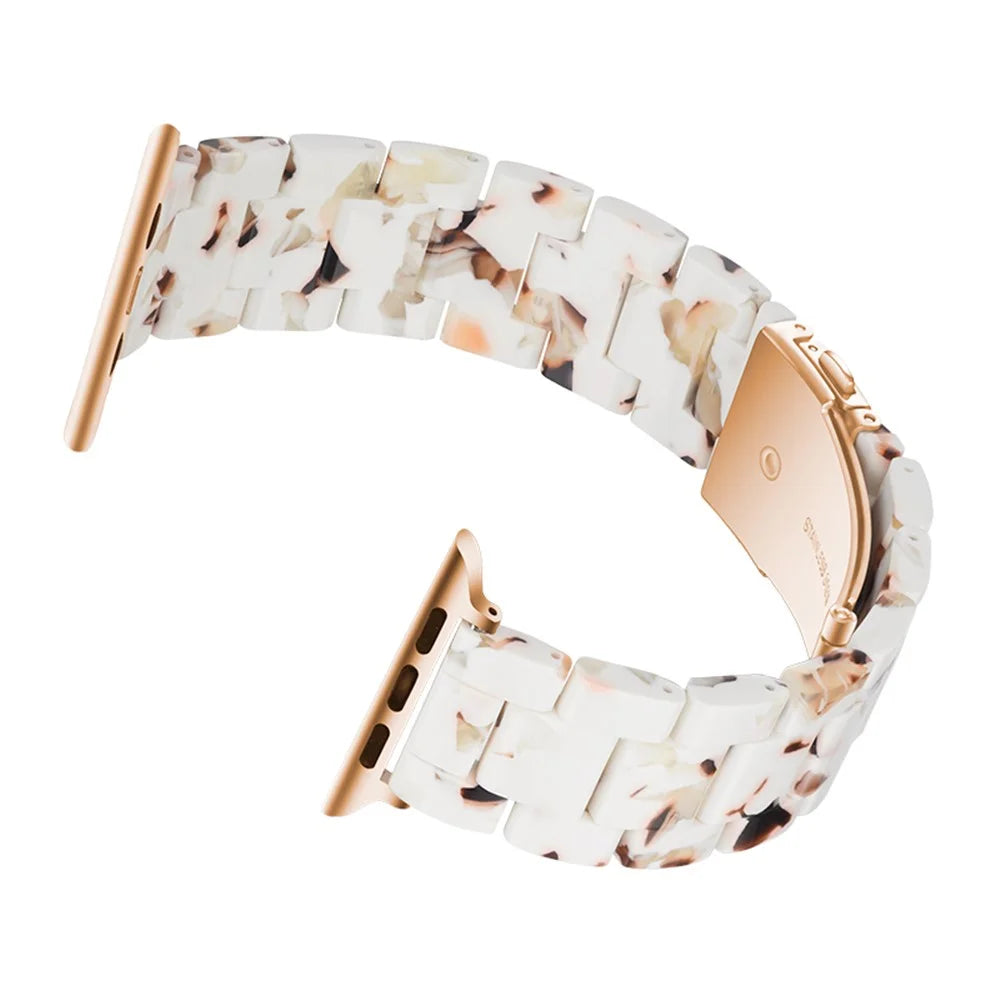 Waterproof Resin Watch Band Strap for Apple Watch Series 11 10 42mm / 9 8 7 41mm / SE3 SE2 SE 6 5 4 40mm / 3 2 1 38mm - Coffee - 4