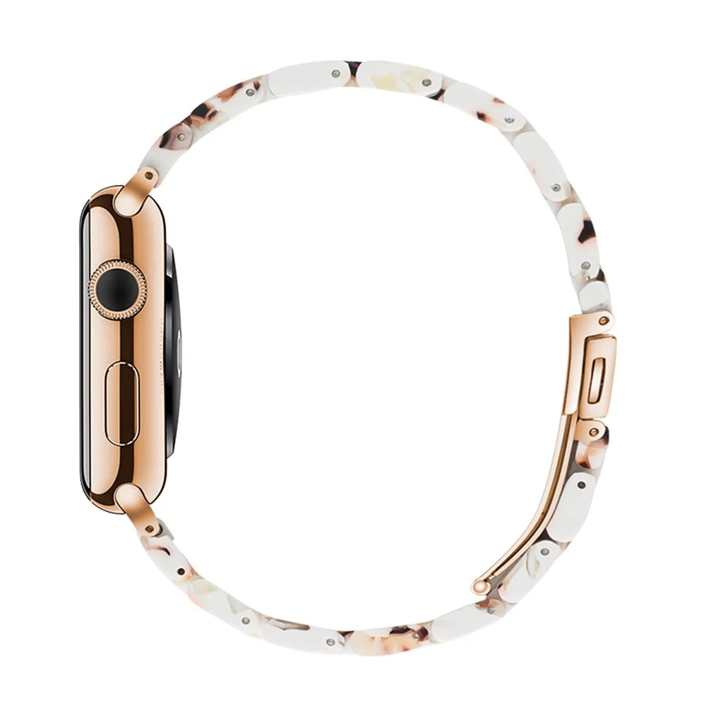 Waterproof Resin Watch Band Strap for Apple Watch Series 11 10 42mm / 9 8 7 41mm / SE3 SE2 SE 6 5 4 40mm / 3 2 1 38mm - Coffee - 5