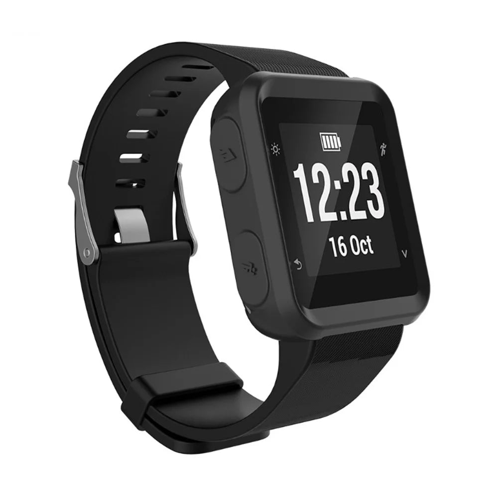 Soft Silicone Protector Watch Case for Garmin Forerunner 35 - Black - 1