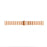 Stainless Steel Watch Band 20mm for Samsung Galaxy Watch Active, Smart Watch Replacement Strap - Rose Gold - 3