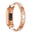 For Fitbit Charge 4/3 X-shape Rhinestone Decor Aluminum Alloy Watch Band Strap Replacement - Rose Gold - 3