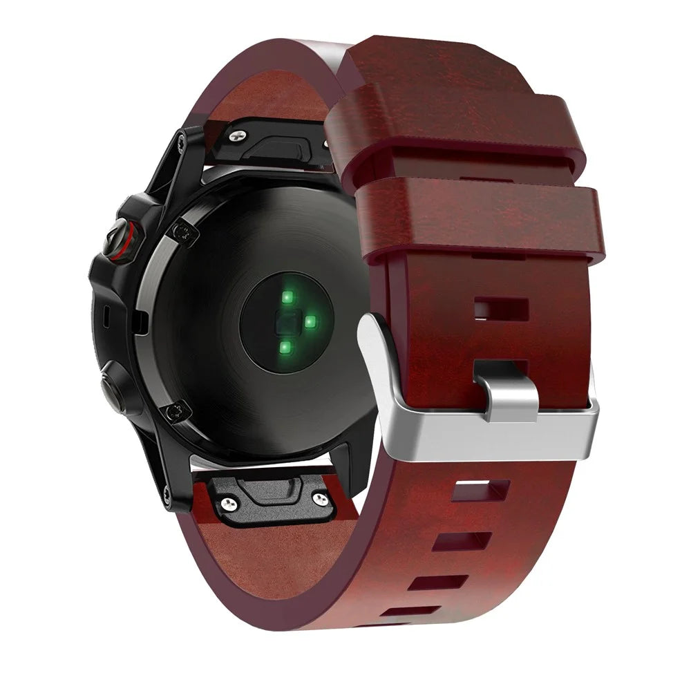 PU Leather Watch Strap Band Bracelet Replacement for Garmin Fenix 5X - 2