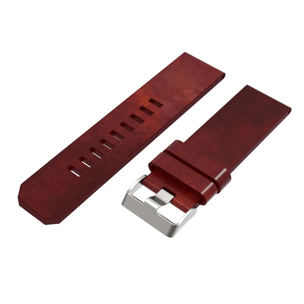 PU Leather Watch Strap Band Bracelet Replacement for Garmin Fenix 5X - 6