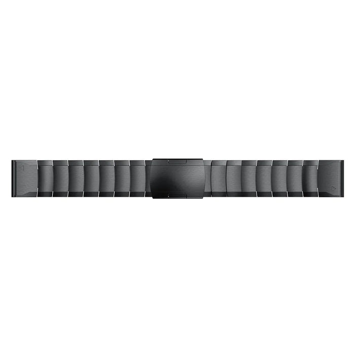 For Garmin Fenix 5S Quick Release Stainless Steel Watch Band Replacement Strap with Folding Clasp - Black - 4