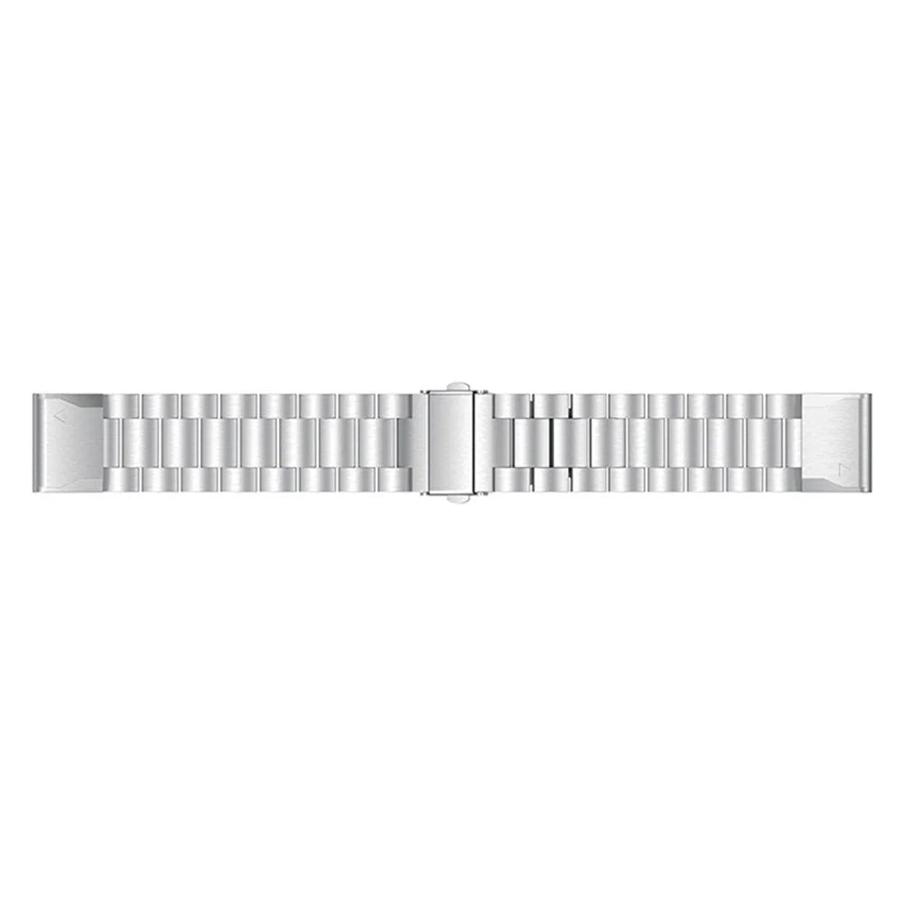 Stainless Steel Link Chain Watch Wrist Band for Garmin Fenix 5X - Silver - 4