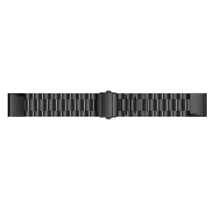 Stainless Steel Link Chain Watch Wrist Band for Garmin Fenix 5X - Black - 3