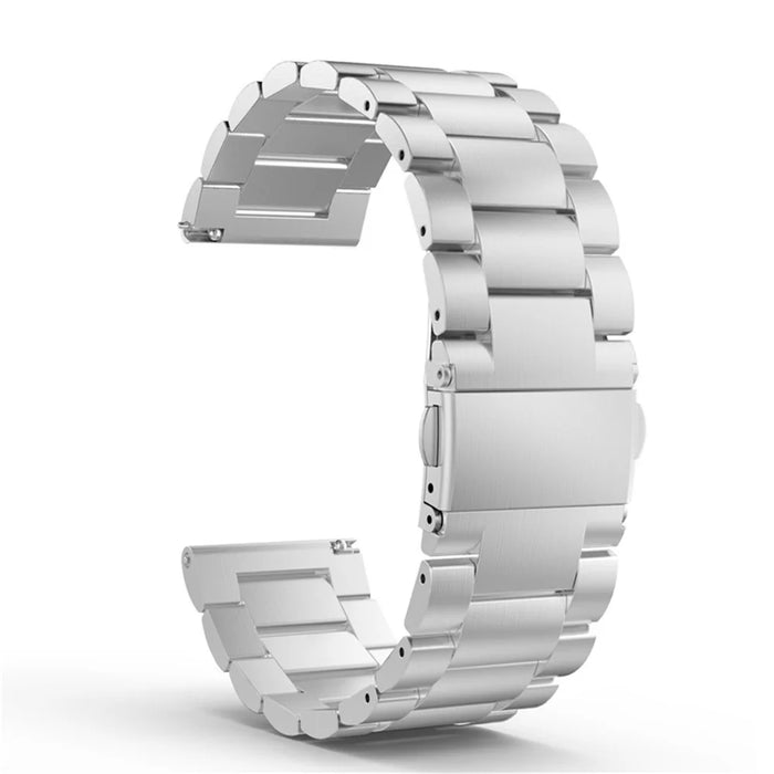 For TicWatch Pro Smart Watch 22mm Stainless Steel Watch Band - Silver - 1