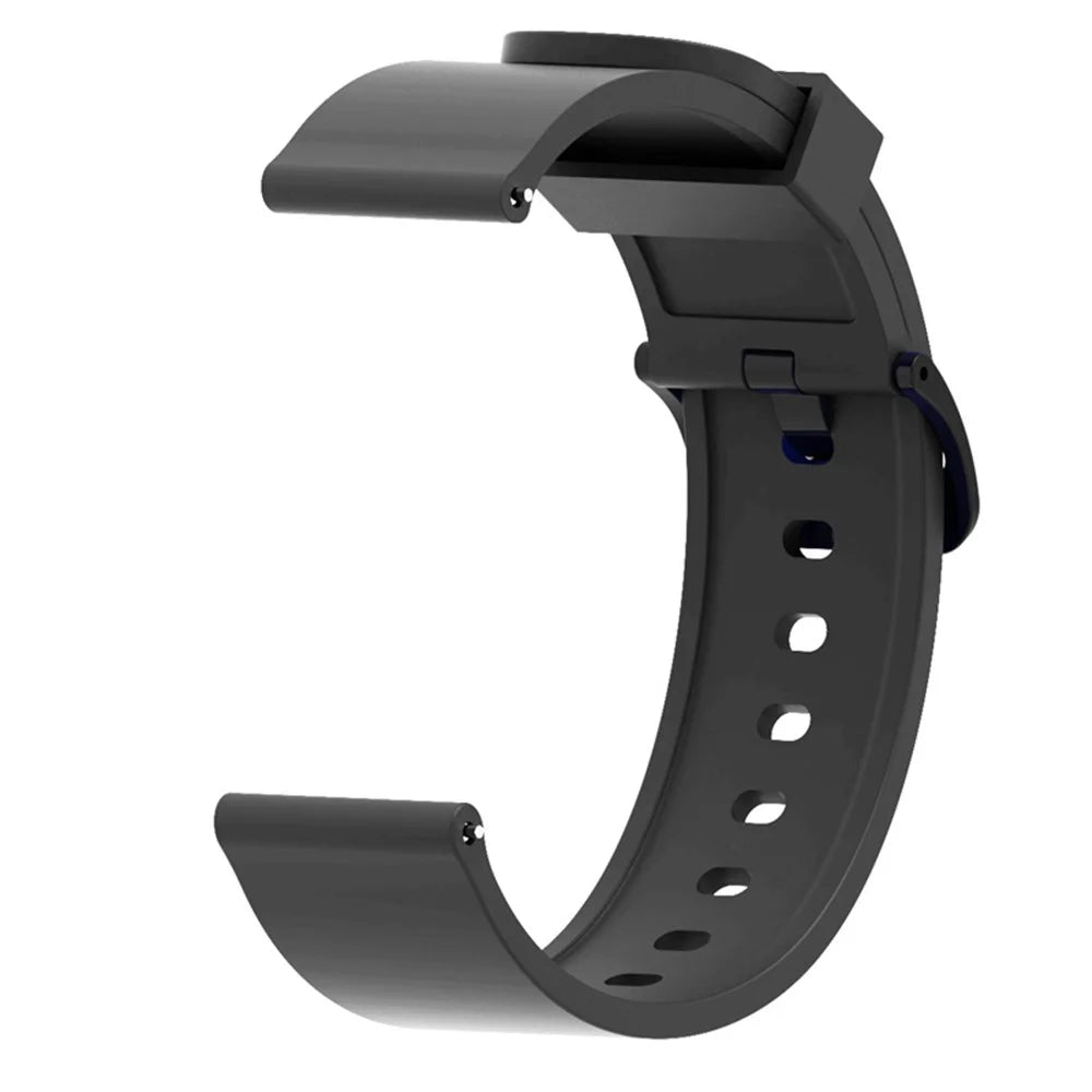 20mm Soft Silicon Watch Band for Amazfit Bip Smart Watch - Black - 1