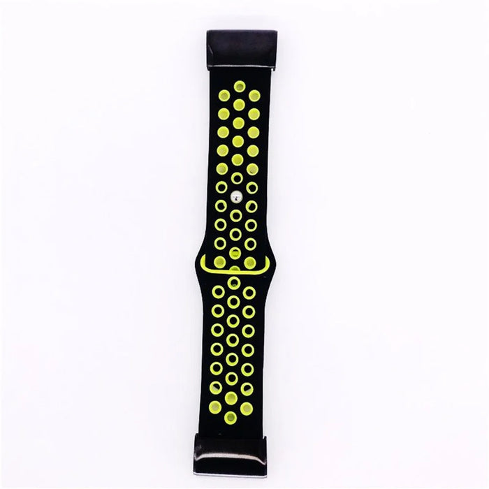 26mm Two-tone Silicone Watch Band for Garmin Fenix 5X - Black / Green - 4