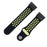 26mm Two-tone Silicone Watch Band for Garmin Fenix 5X - Black / Green - 6
