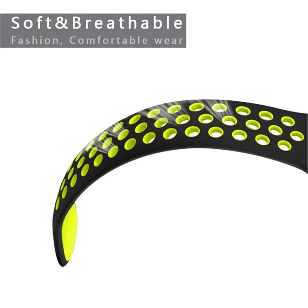 For Garmin Fenix 5X/Fenix 3 Two-color Silicone Wrist Strap Watchband Bracelet - Black / Green - 2
