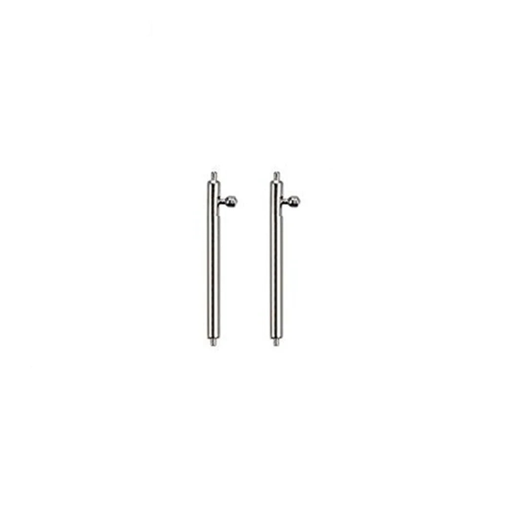 2Pcs/1 Pair for Samsung Galaxy Watch 46mm/Samsung Gear S3 Classic/S3 Frontier 22mm Stainless Steel Watch Band Connectors Replacement - Silver - 1