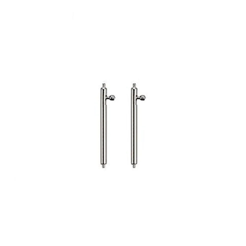 2Pcs/1 Pair for Samsung Galaxy Watch 46mm/Samsung Gear S3 Classic/S3 Frontier 22mm Stainless Steel Watch Band Connectors Replacement - Silver - 1