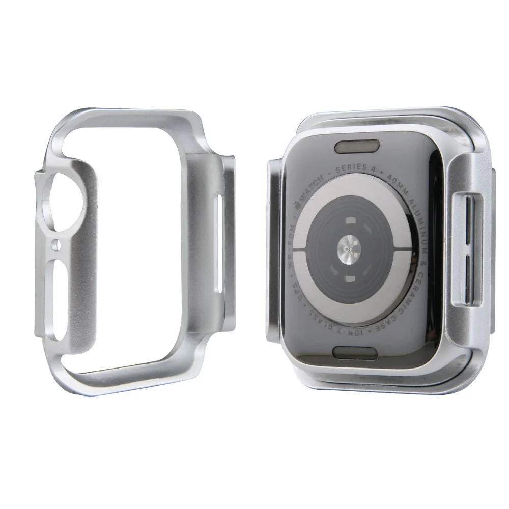 Shock Drop Protector PC Smart Watch Case for Apple Watch Series SE3 / SE2 / SE1 /  6 / 5 / 4 40mm - Silver - 1