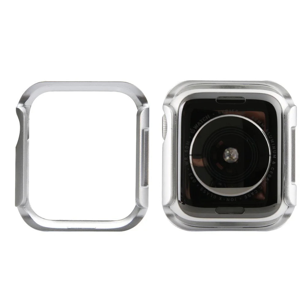 Shock Drop Protector PC Smart Watch Case for Apple Watch Series SE3 / SE2 / SE1 /  6 / 5 / 4 40mm - Silver - 3