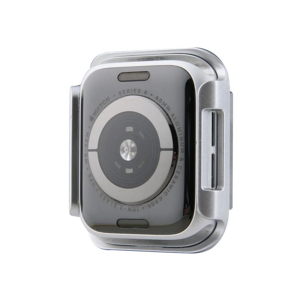 Shock Drop Protector PC Smart Watch Case for Apple Watch Series SE3 / SE2 / SE1 /  6 / 5 / 4 40mm - Silver - 5