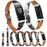 Flower Pattern Single Tour Genuine Leather Watch Strap for Fitbit Inspire / Inspire HR - White Background White Rose - 6