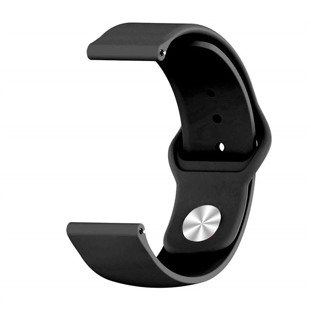 22mm Silicone Watch Strap for Huawei Watch GT/ Watch Magic - Black - 2