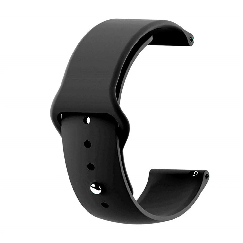 22mm Silicone Watch Strap for Huawei Watch GT/ Watch Magic - Black - 3